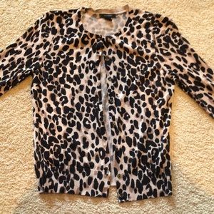 Halogen cheetah print sweater